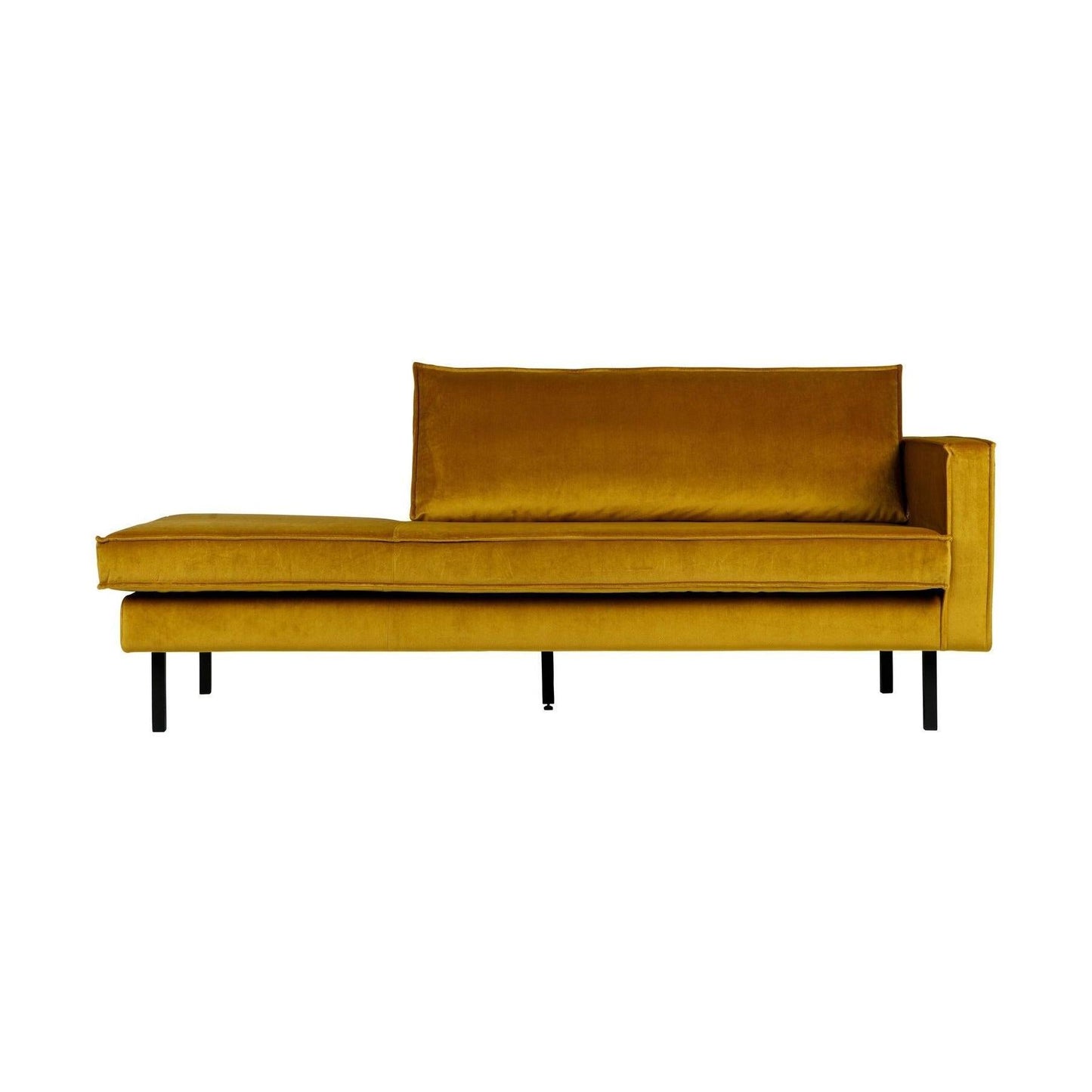 WOOOD Rodeo daybed rechts velvet Okergeel