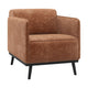 WOOOD Statement fauteuil met arm Chenille Velvet Terra