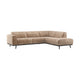 WOOOD Statement hoekbank rechts Chenille Velvet Taupe