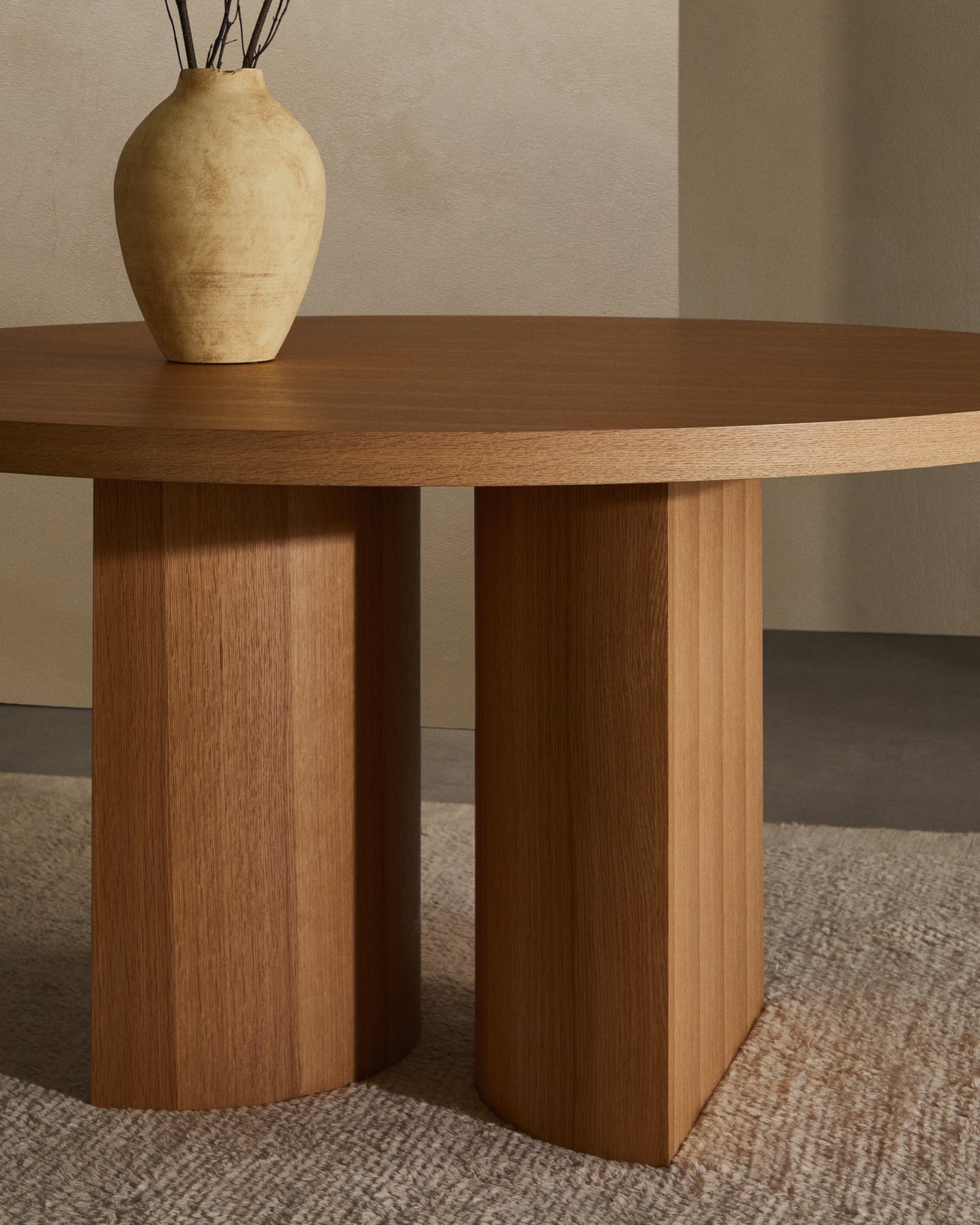 Kave Home Nealy eettafel Ø150 cm Naturel