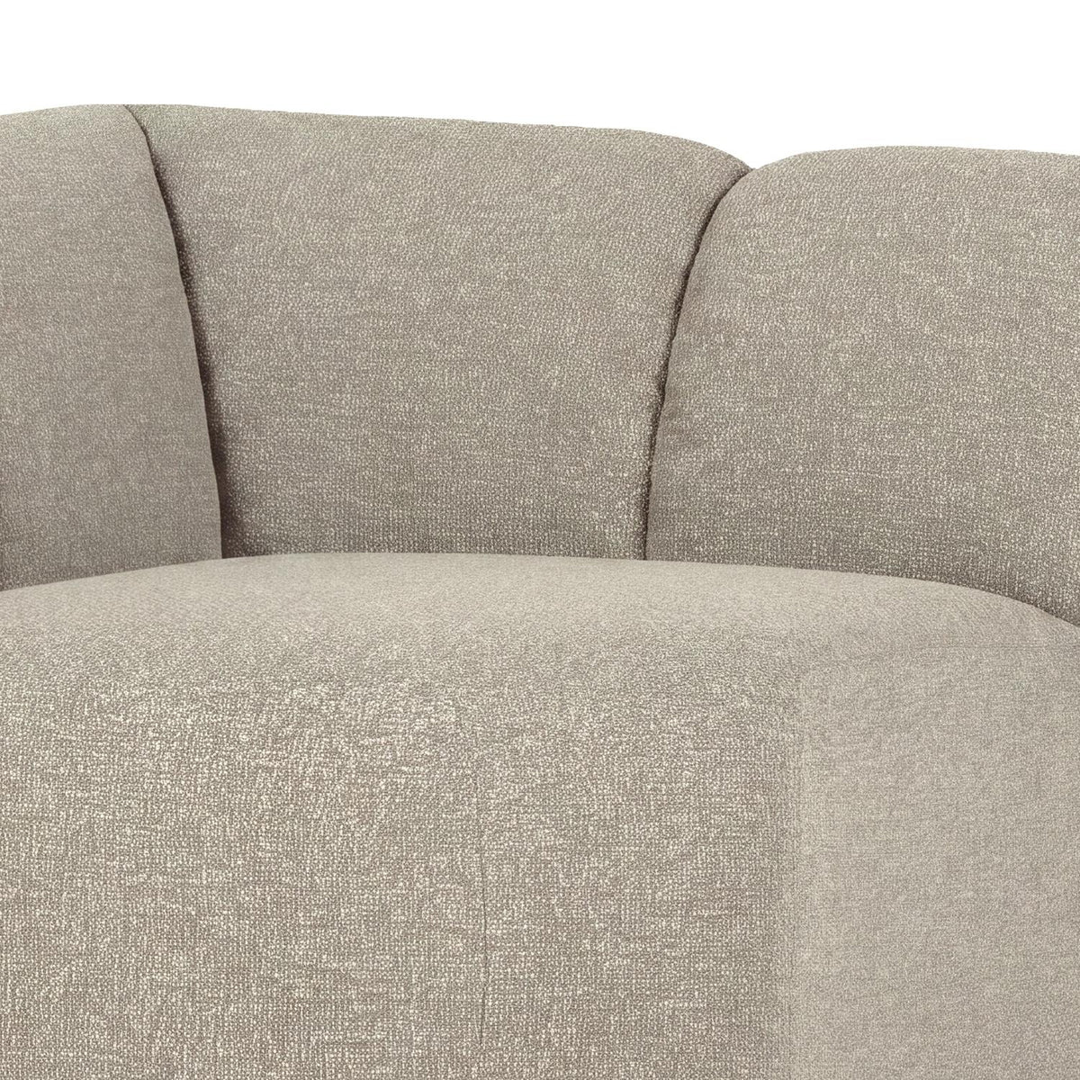 WOOOD Mojo bank hoekelement recht bouclé Beige