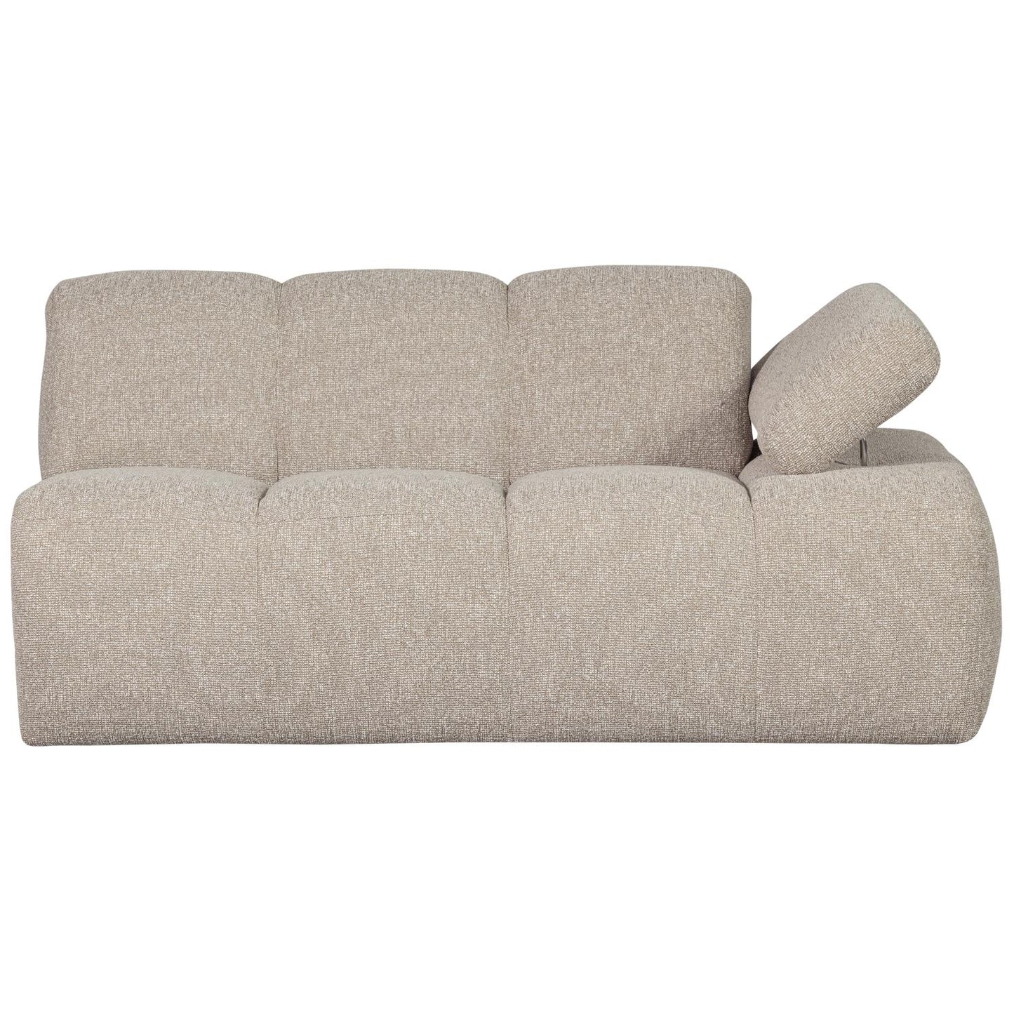 WOOOD Mojo 1,5-zits bank arm rechts bouclé Beige Melange