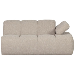 WOOOD Mojo 1,5-zits bank arm rechts bouclé Beige Melange