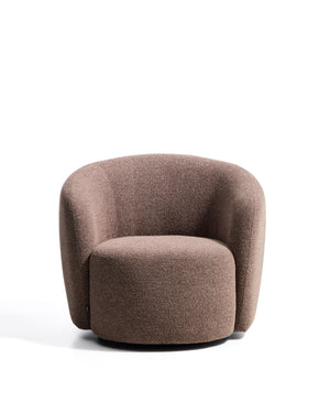 Kave Home Odenia fauteuil brandvertragende bouclé Dark brown