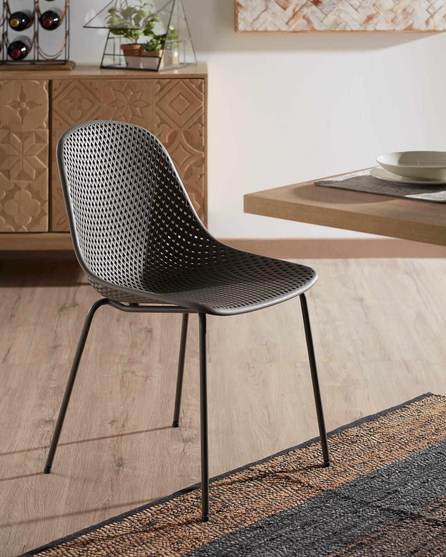 Kave Home Quinby tuinstoel Grijs