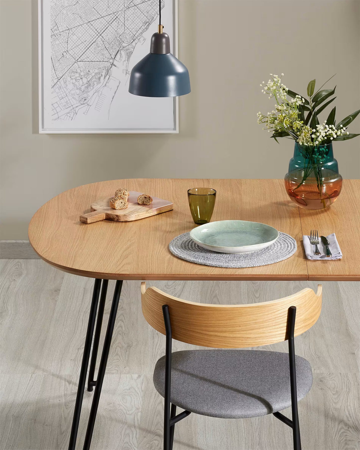 Kave Home Novac eettafel uitschuifbaar 170/320x100 cm