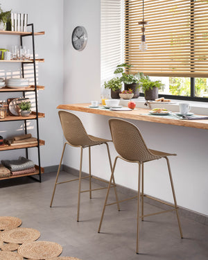 Kave Home Quinby barkruk H75 Beige