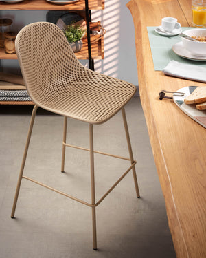 Kave Home Quinby barkruk H65 Beige