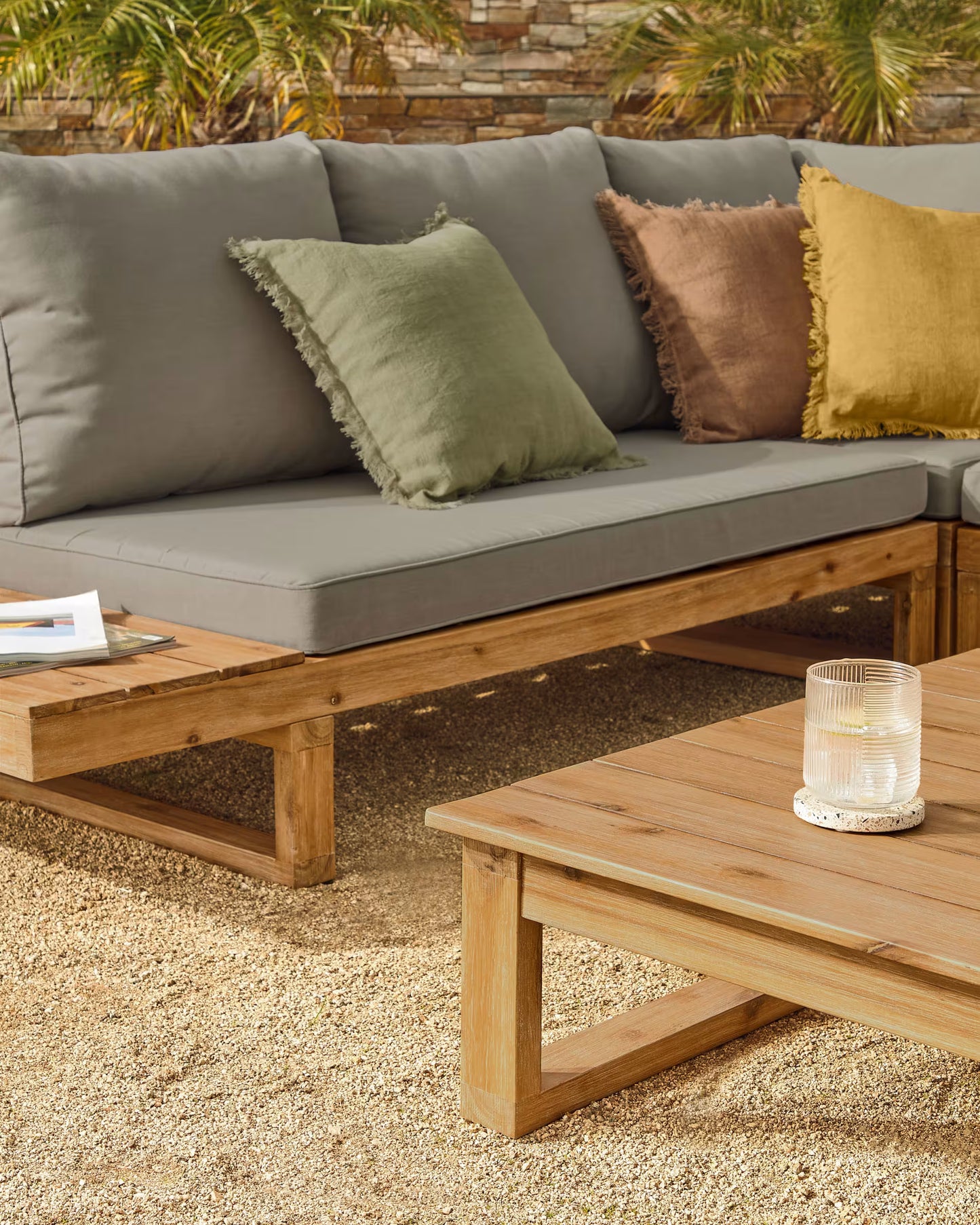 Kave Home Flaviina loungeset accaciahout