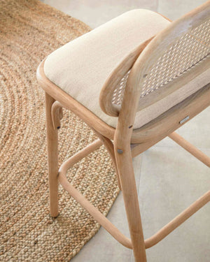 Kave Home Doriane barkruk H65 Eiken