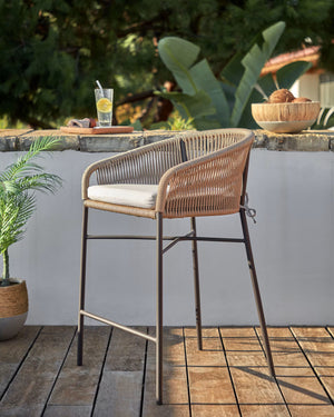 Kave Home Yanet barkruk H65 Beige