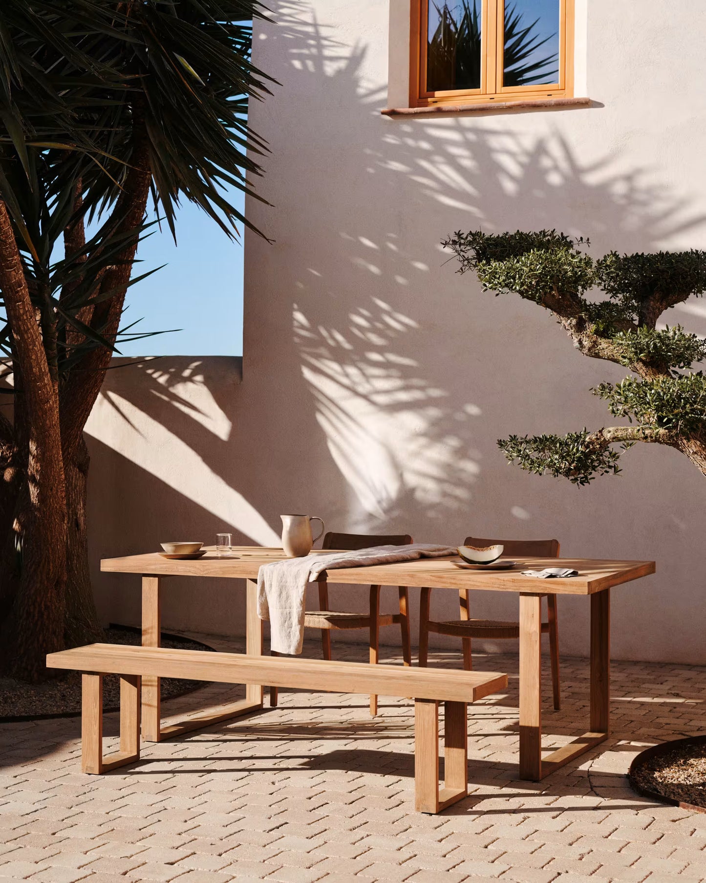 Kave Home Canadell tuintafel 220x100 cm teakhout