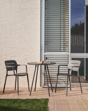 Kave Home Morella tuinstoel Grijs