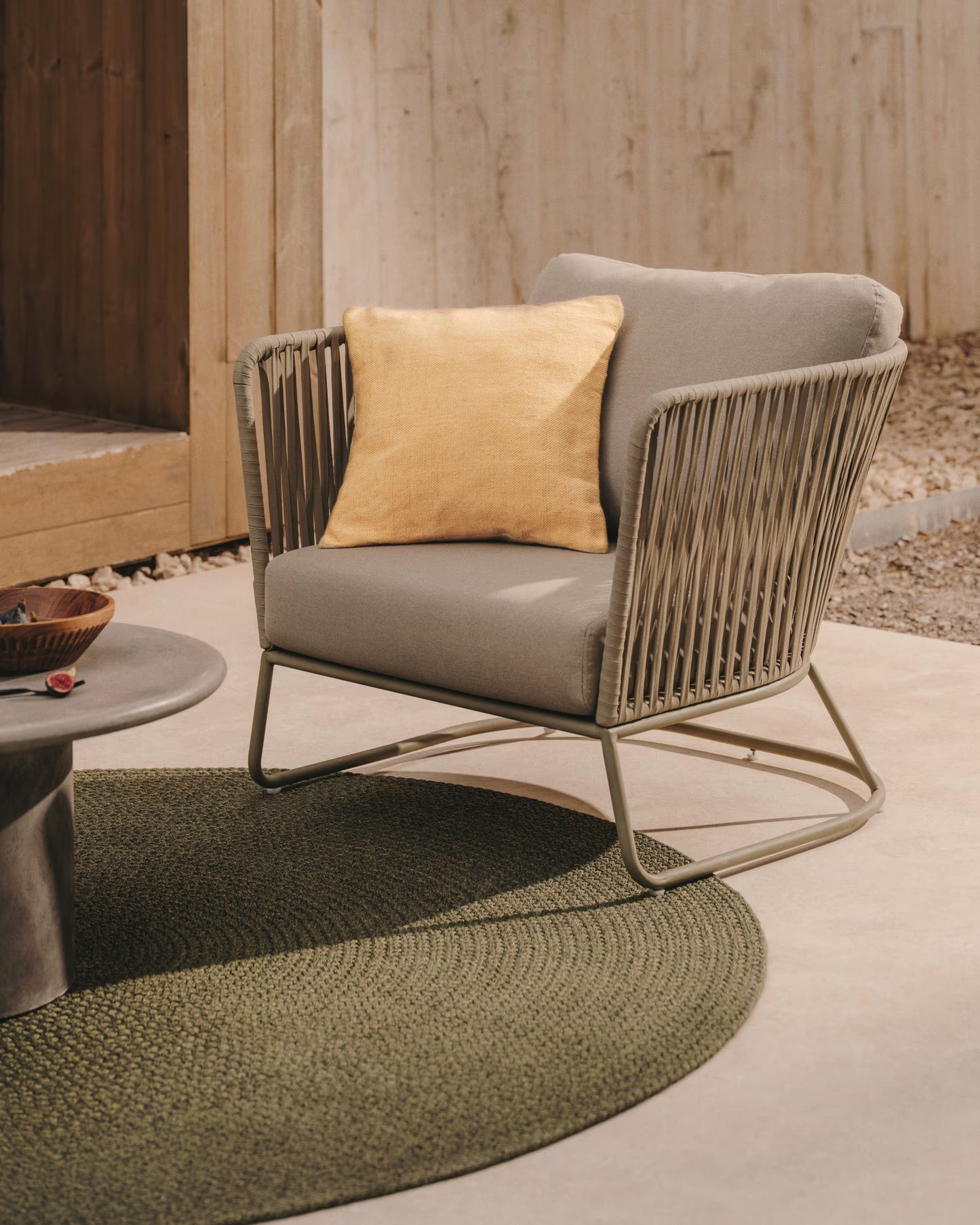 Kave Home Saconca fauteuil Groen