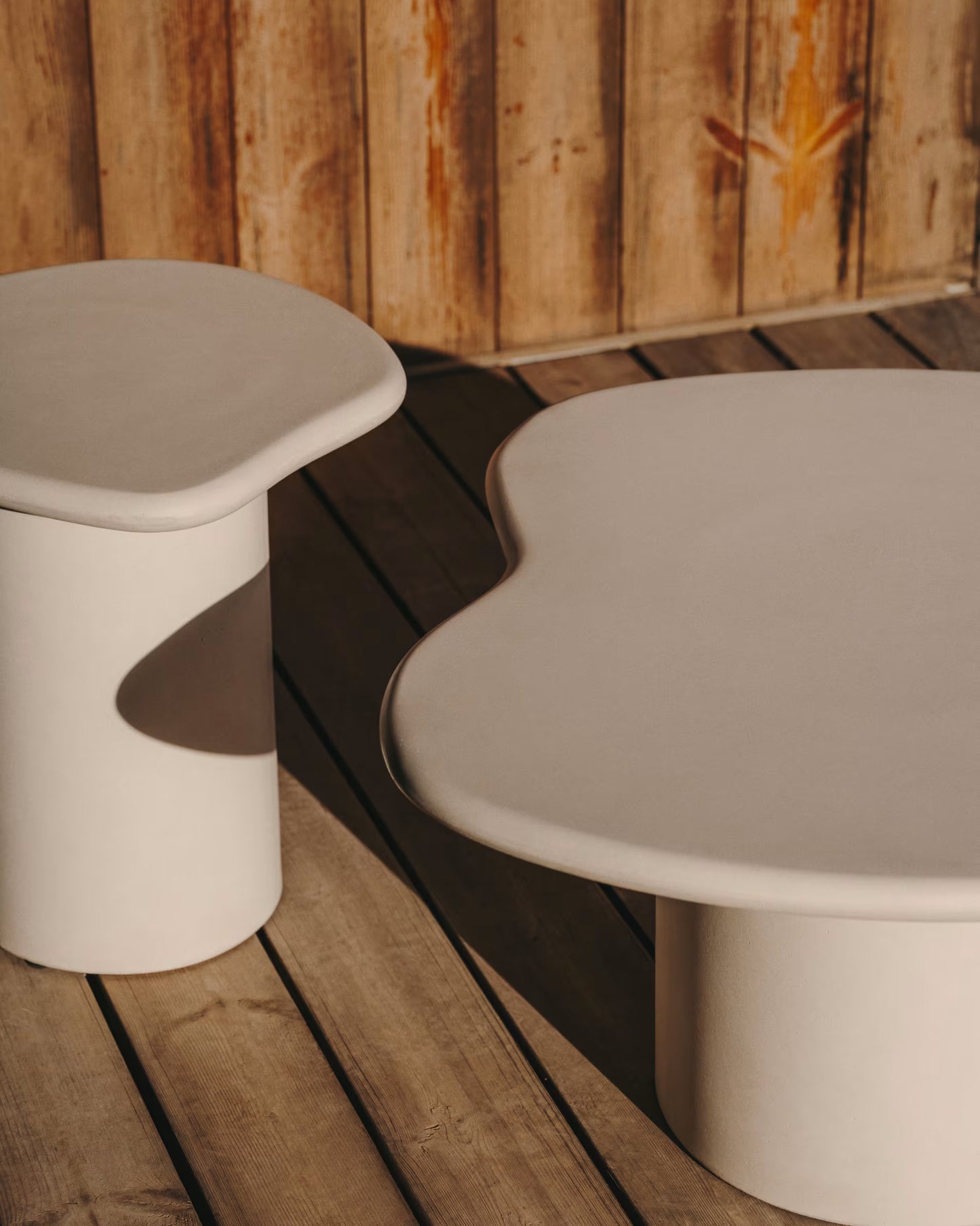 Kave Home Macarella bijzettafel 83x77 cm Wit