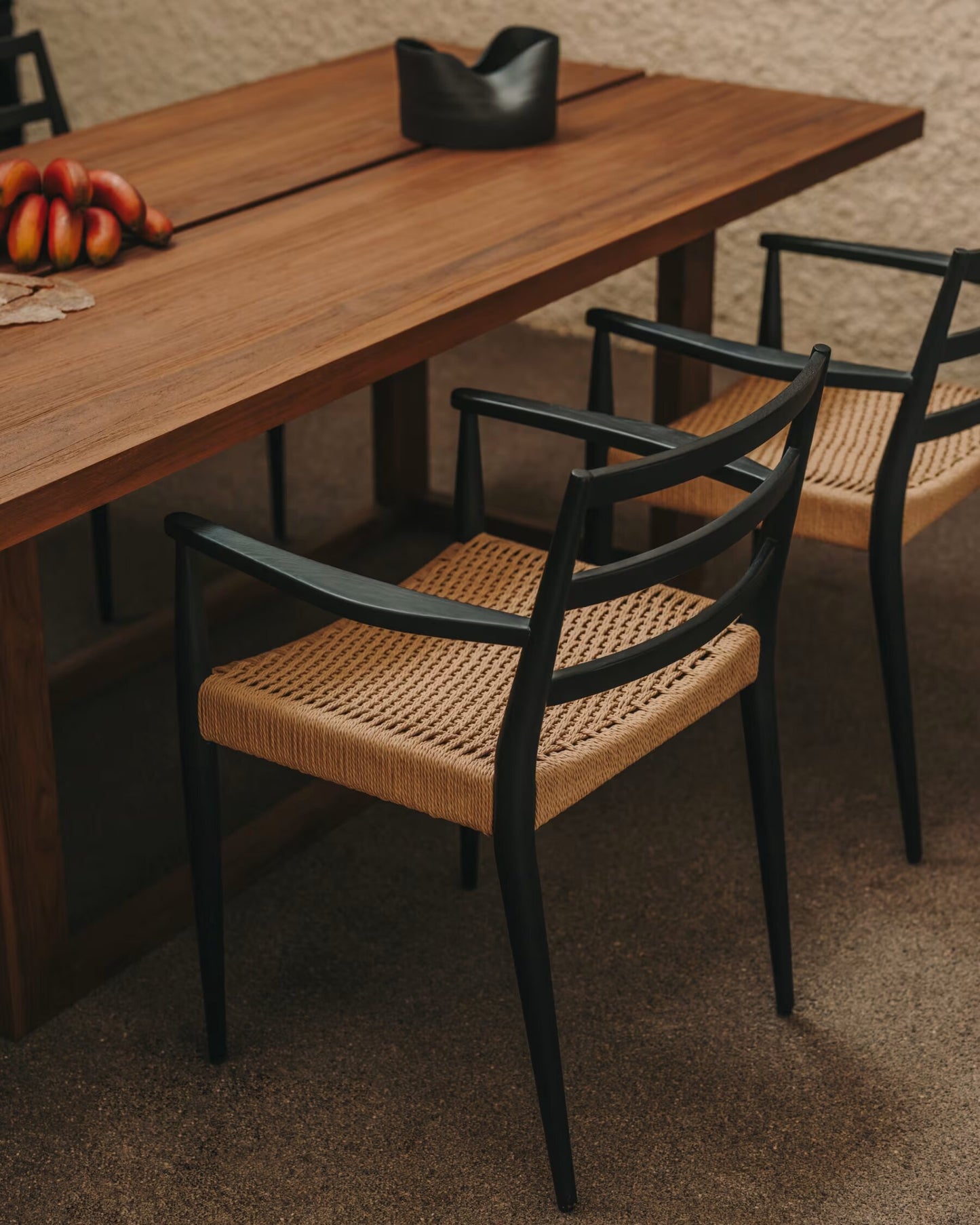Kave Home Sashi eettafel 220x110 cm teakhout Bruin