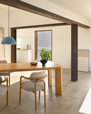 Kave Home Jondal eettafel uitschuifbaar 200(286)x100 cm eiken fineer Naturel