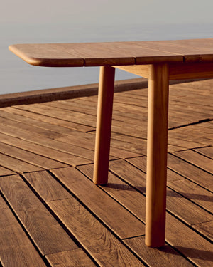 Kave Home Turqueta tuintafel 220/294x100 cm teakhout