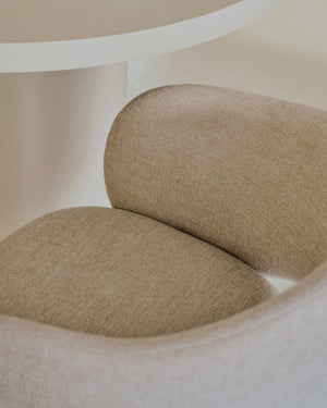 Kave Home Maina eetkamerstoel chenille Beige