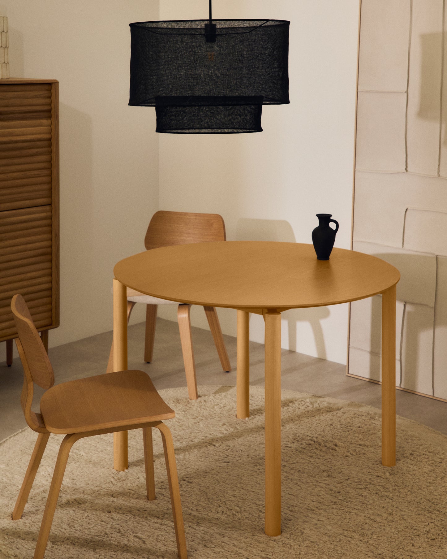 Kave Home Indara eettafel rond Ø100 cm Naturel