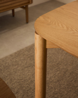 Kave Home Indara eettafel rechthoekig 160x90 cm Naturel