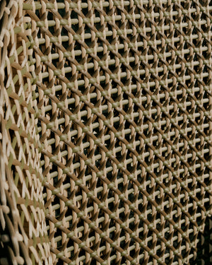 Kave Home Olbia loungestoel met hoge rug Rattan