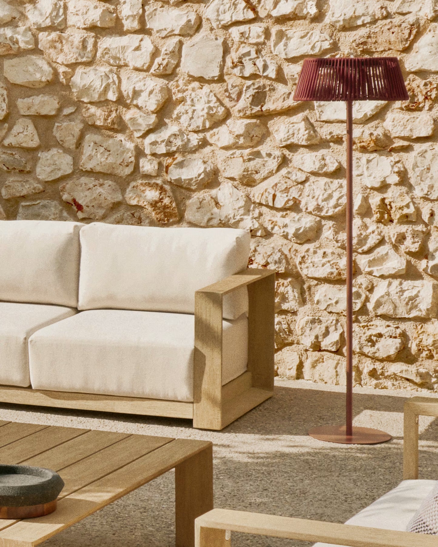 Kave Home Ambra 3-zits bank acaciahout