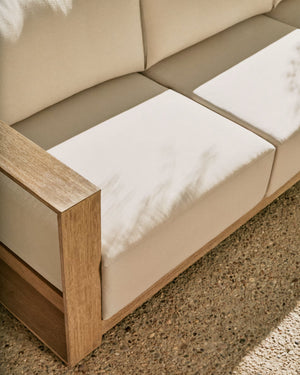 Kave Home Ambra 3-zits bank acaciahout