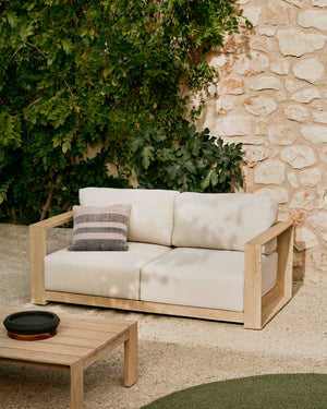Kave Home Ambra 2-zits bank acaciahout