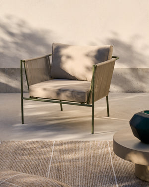 Kave Home Zivia loungestoel Groen