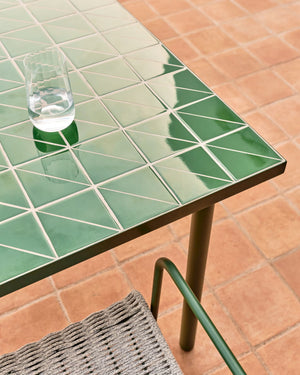Kave Home Maurina tuintafel 182x91 cm Groen