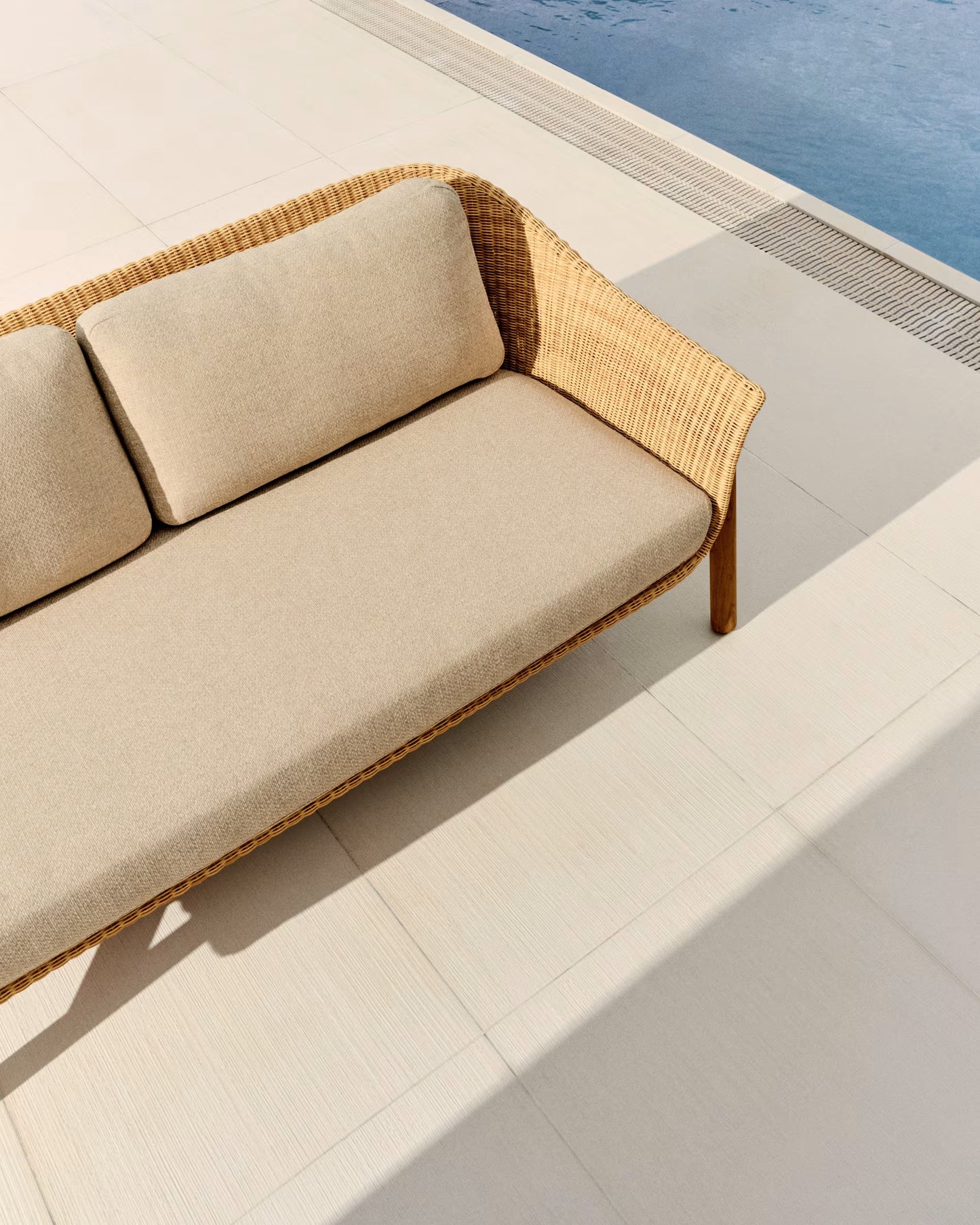 Kave Home Galea tuinbank 2-zits Beige