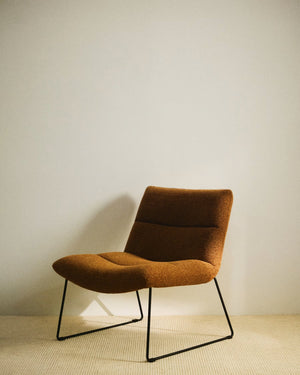 Kave Home Asen fauteuil chenille Terracotta