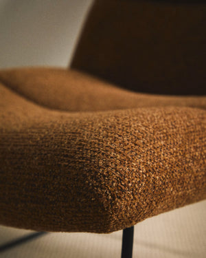 Kave Home Asen fauteuil chenille Terracotta