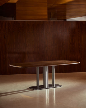 Kave Home Melvar eettafel 220x110 cm walnoot