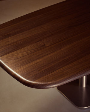 Kave Home Melvar eettafel 220x110 cm walnoot
