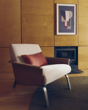 Kave Home Amsen fauteuil Beige multiplex eiken
