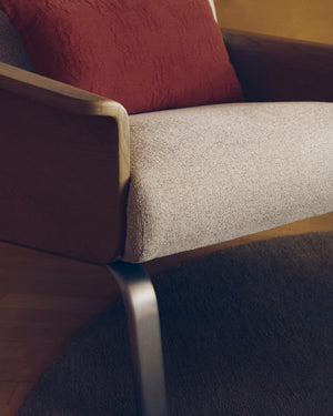 Kave Home Amsen fauteuil Beige multiplex eiken