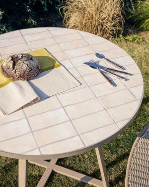 Kave Home Tella tuintafel Ø120 cm Beige