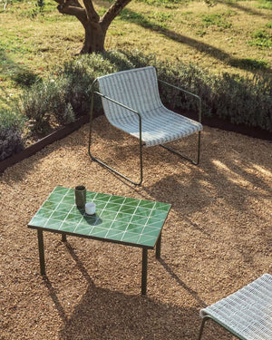 Kave Home Maurina bijzettafel 81x51 cm Groen