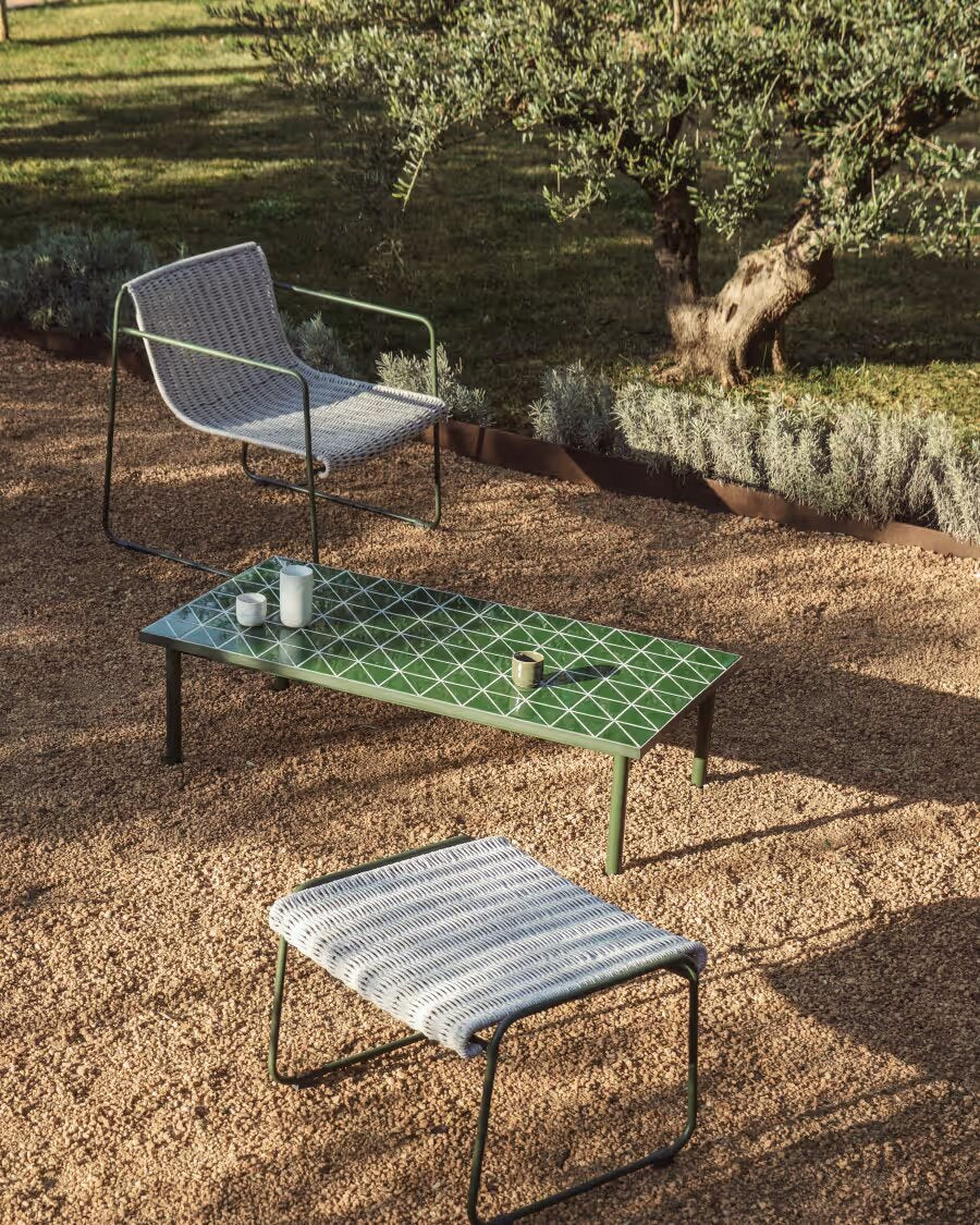 Kave Home Maurina salontafel 122x61 cm Groen