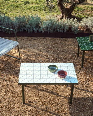 Kave Home Maurina bijzettafel 81x51 cm Ecru