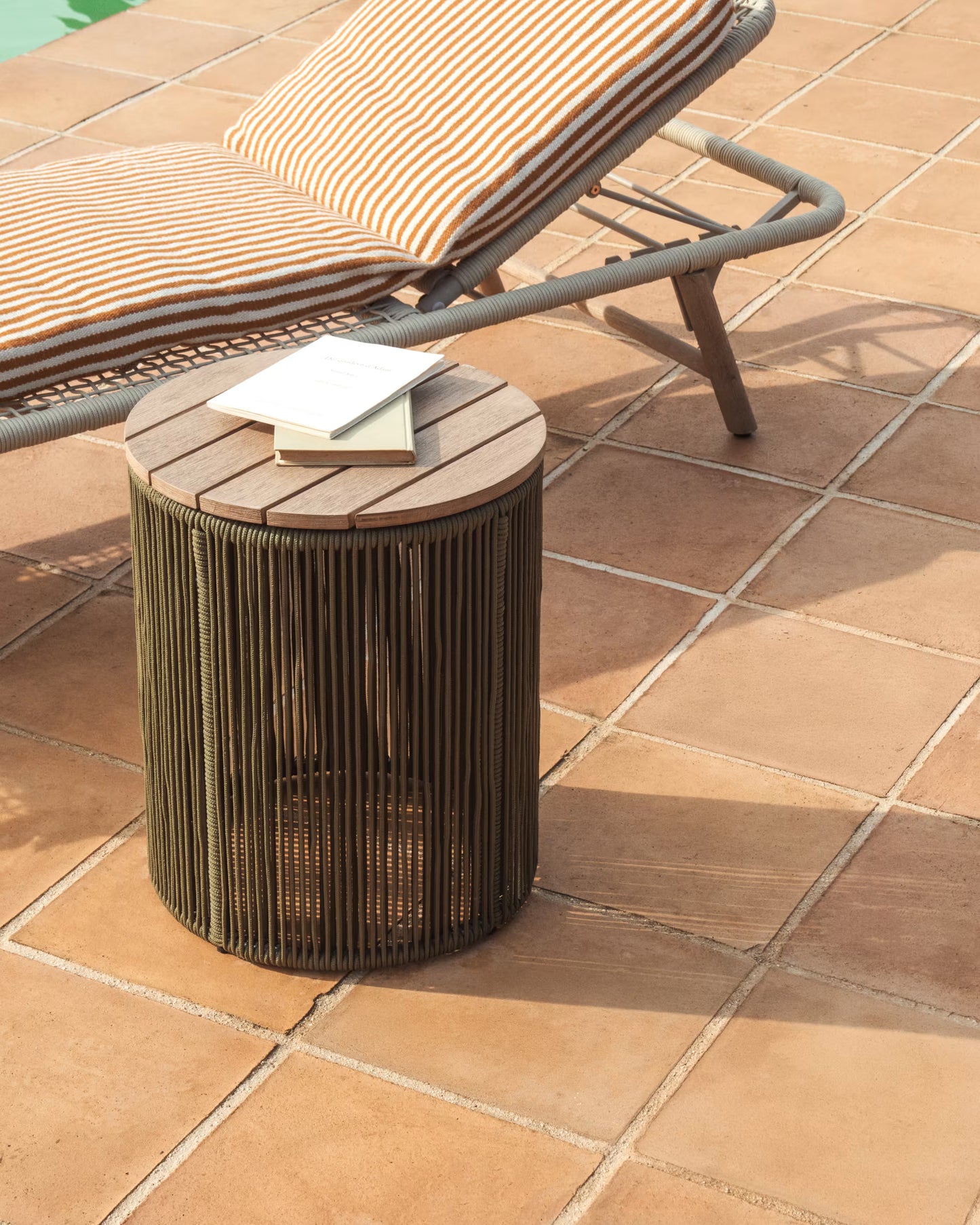 Kave Home Dandara bijzettafel Ø40 cm Beige