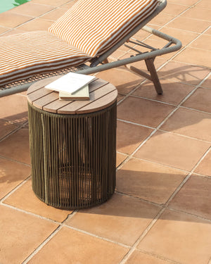 Kave Home Dandara bijzettafel Ø40 cm Beige