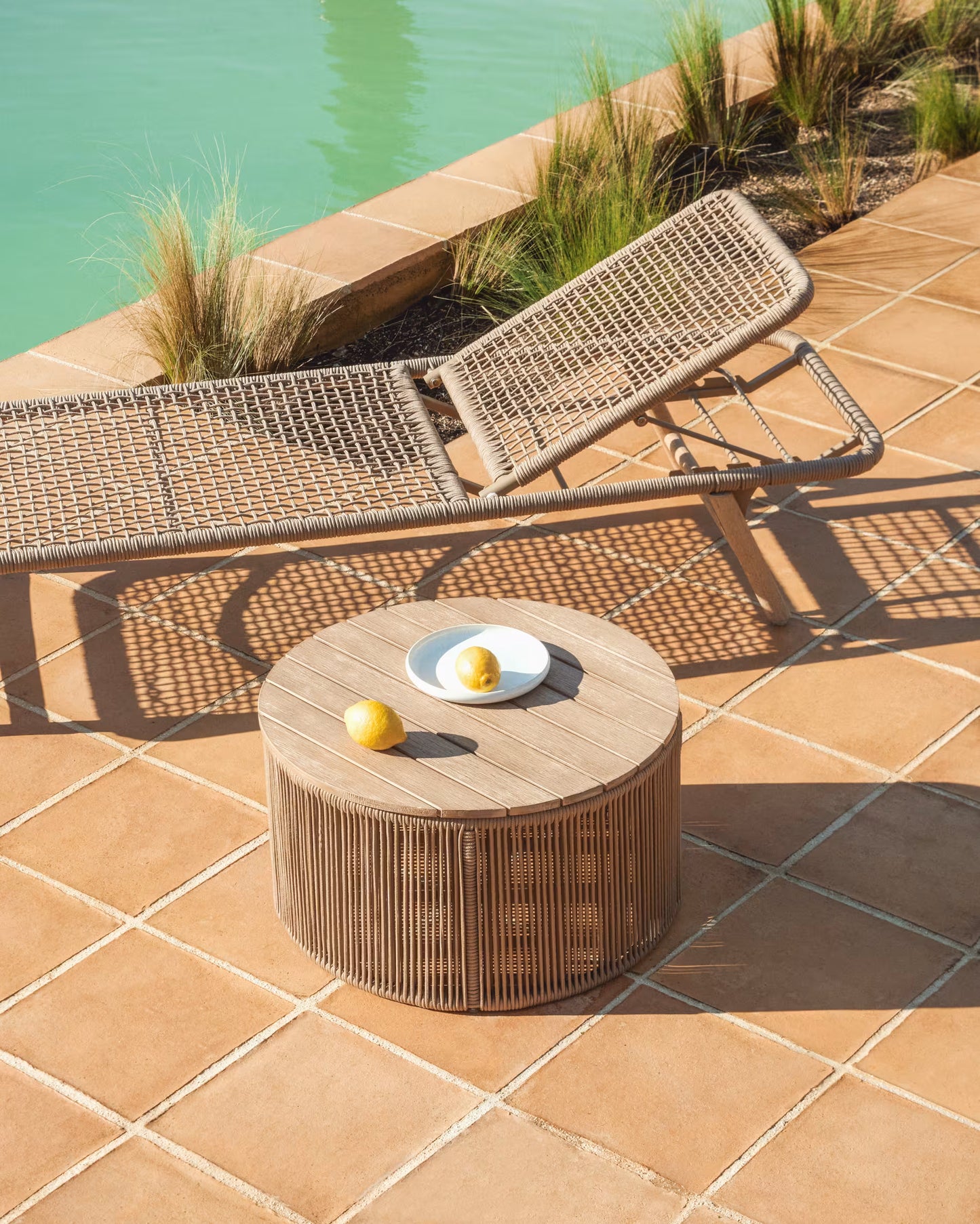Kave Home Dandara bijzettafel Ø60 cm Beige