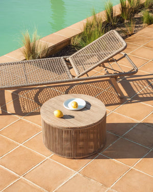 Kave Home Dandara bijzettafel Ø60 cm Beige