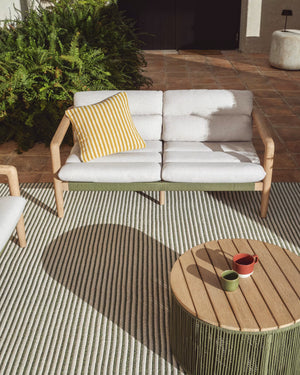Kave Home Menfi 2-zits tuinbank Beige
