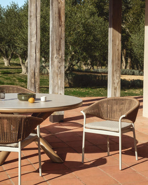 Kave Home Zuara tuinstoel Ecru