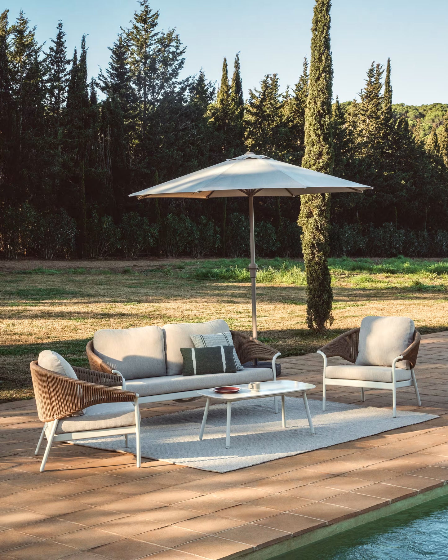 Kave Home Zuara loungeset Ecru