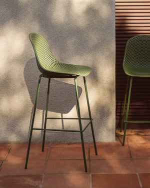 Kave Home Quinby barkruk H75 Groen
